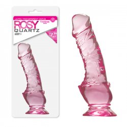 Pênis em Silicone Translúcido Pink 17 x 4cm