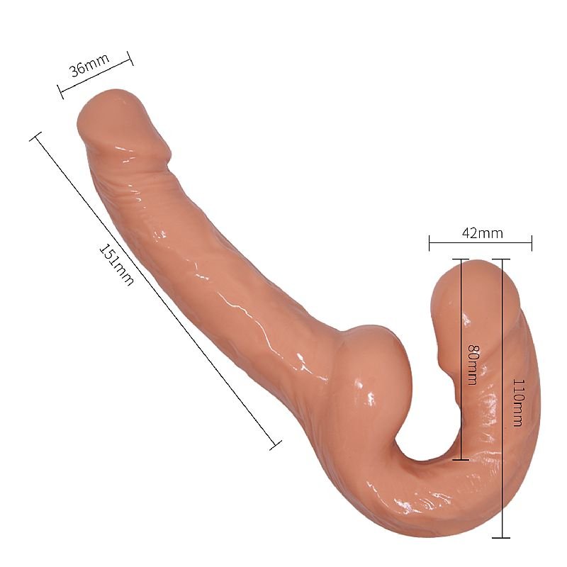 Foto do produto Dildo Strapless em Silicone 15 x 3,5cm