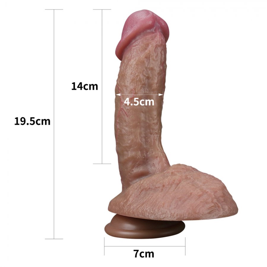 Foto do produto Pênis Ultra Real em Silicone Platinum 17 x 4,5cm