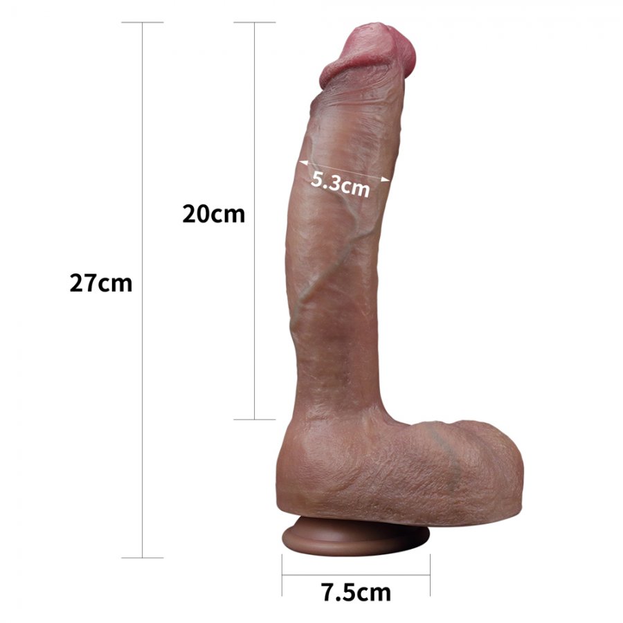 Foto do produto Pênis Ultra Real em Silicone Platinum 25 x 5cm