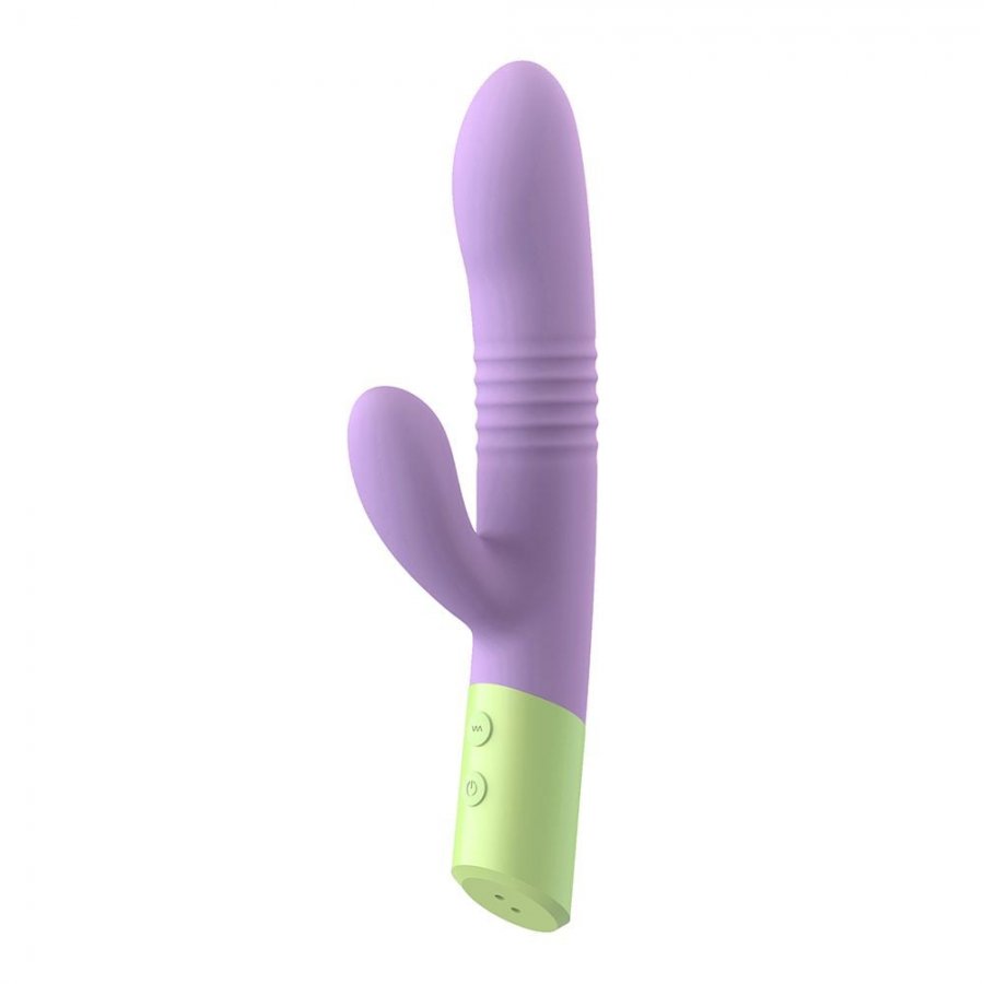 Foto do produto Vibrador Vai e Vem com Estimulador Clitoriano