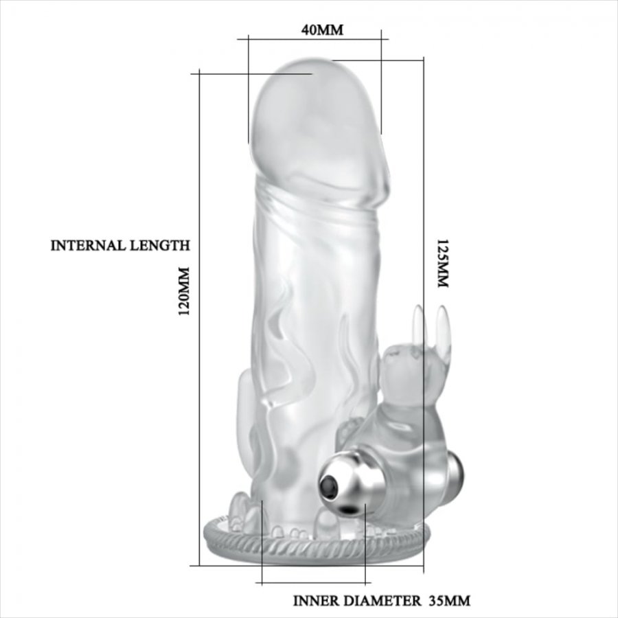 Foto do produto Capa em Gel com Vibro e Estimulador de Períneo