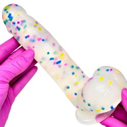 Pênis Confete em Silicone Premium 18 x 4cm