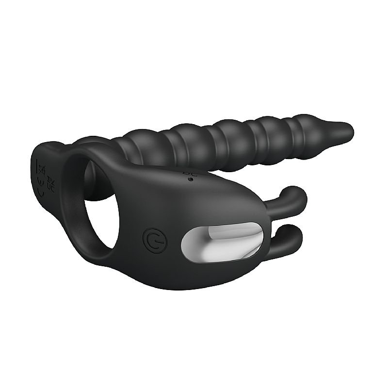 Foto do produto Anel Peniano Recarregável com Plug Anal