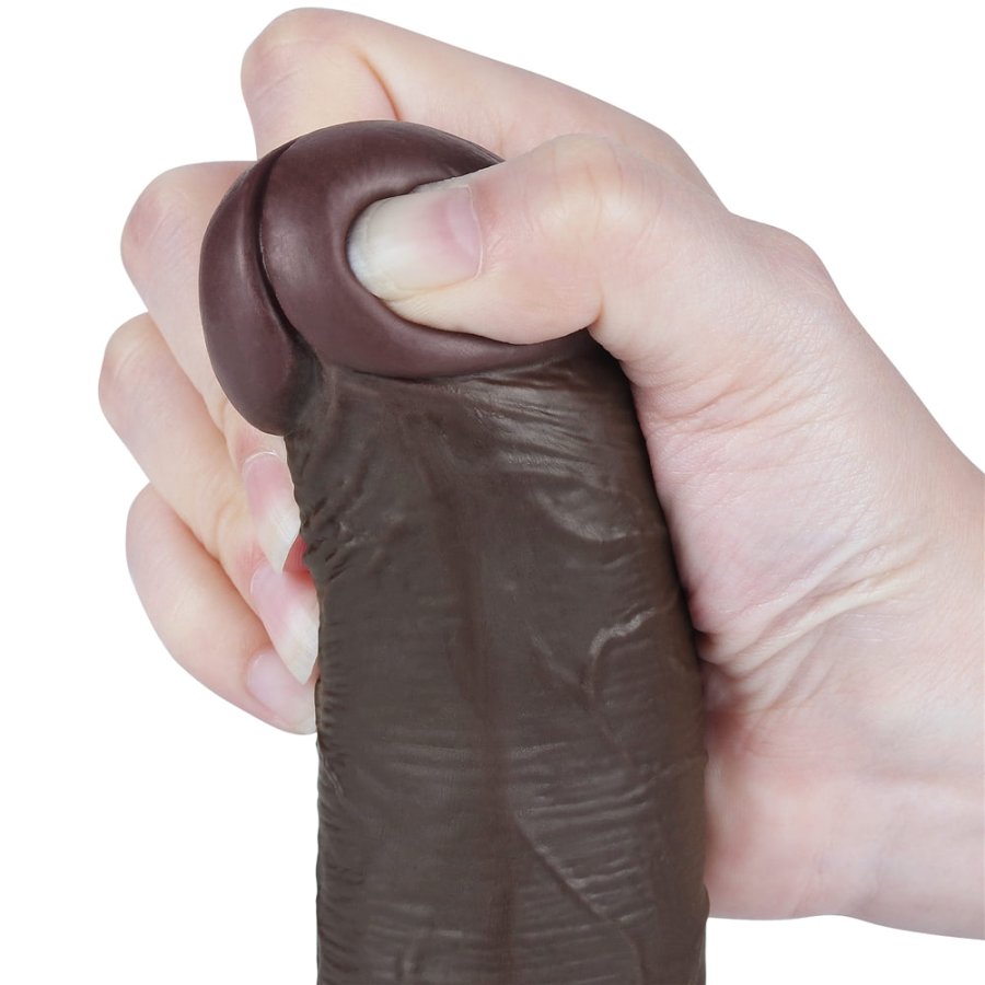 Foto do produto Peter - Pênis Dupla Camada 18 x 4,5cm (Chocolate)