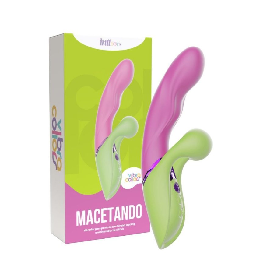 Foto do produto Macetando: Vibrador Penetrável Com Função Tapping E Estimulador De Clitóris