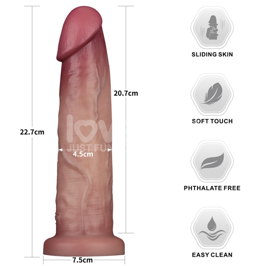 Foto do produto Pênis em Silicone HD Dupla Camada 21 x 4,5cm