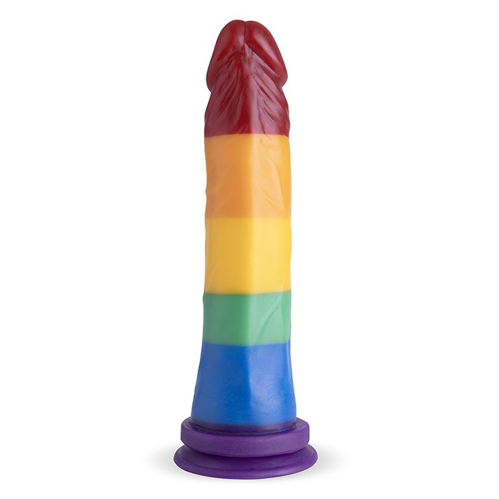 Foto do produto Kit Pride: Pênis 20 x 4,5cm + Lubrificante Semen Vanilla 100g
