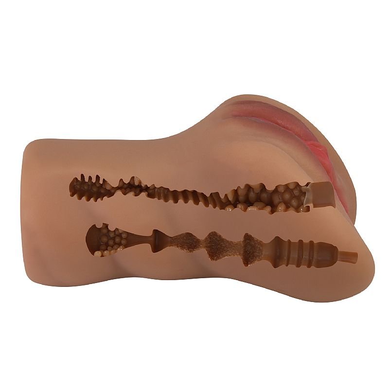 Foto do produto Caroline: Masturbador Vagina e Ânus em Baileskin