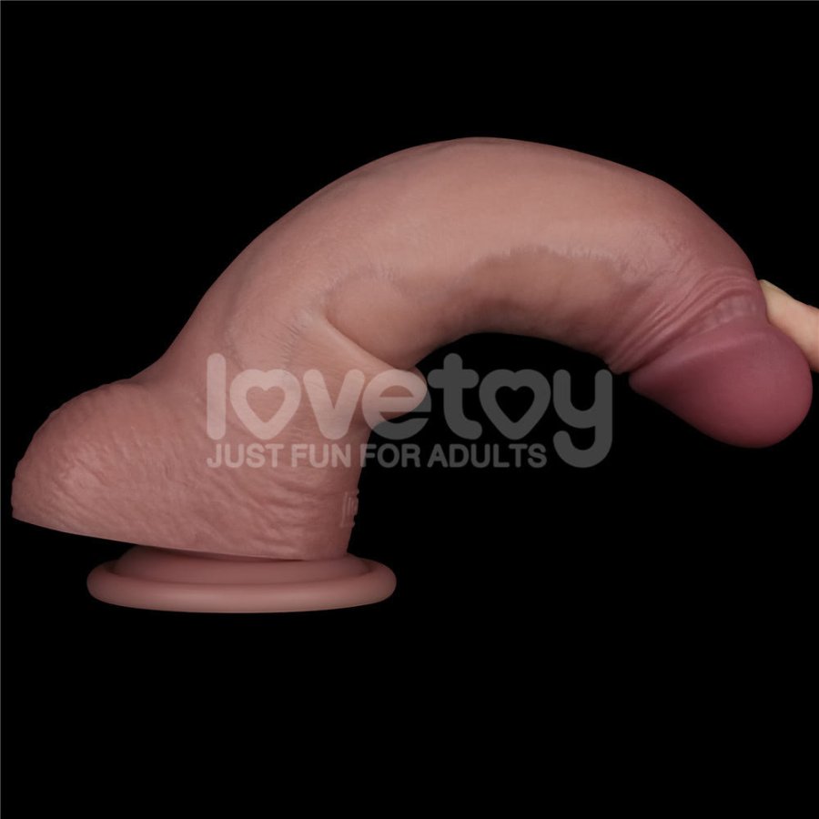 Foto do produto Pênis Dupla Camada em Silicone HD com Vibração 19 x 4,5cm