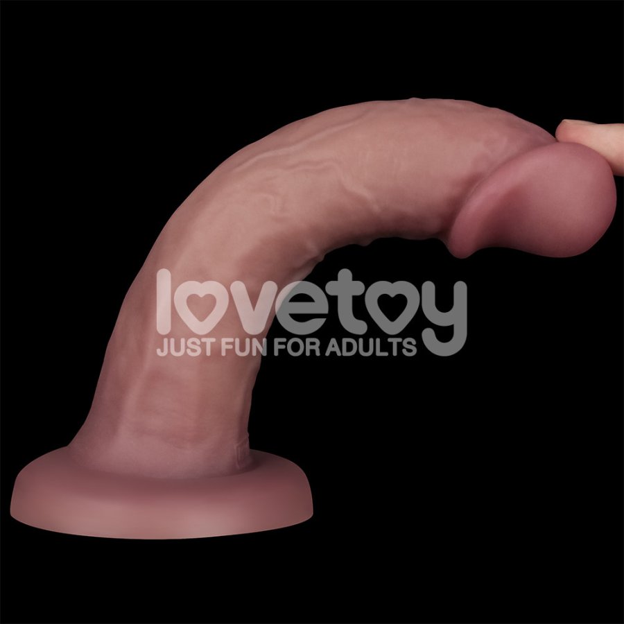 Foto do produto Pênis Dupla Densidade com Vibro e Ventosa 18 x 4cm