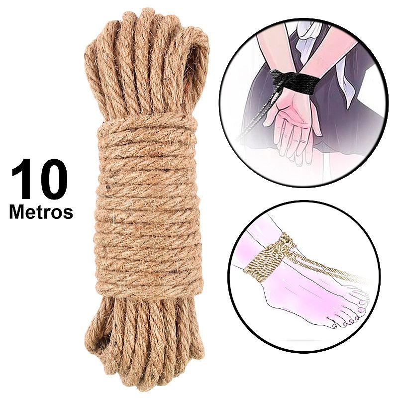 Foto do produto Corda Shibari de Fibra Natural 10m