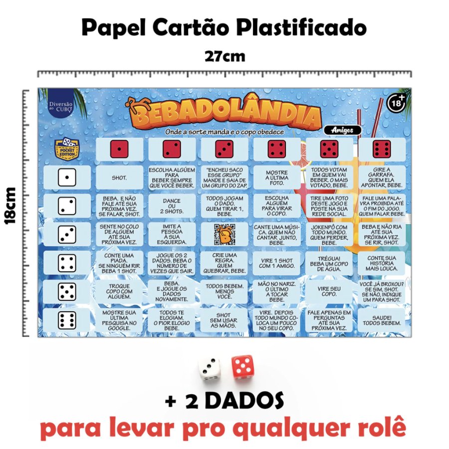 Foto do produto Bebadolândia: Jogo de Tabuleiro para Beber