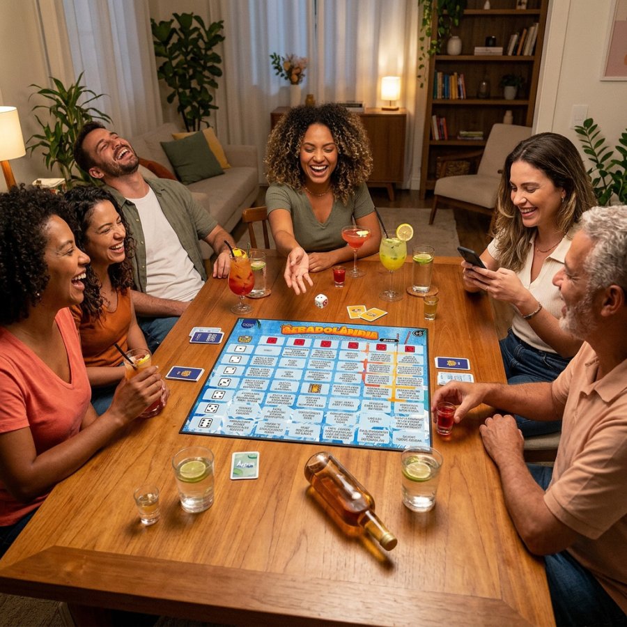 Foto do produto Bebadolândia: Jogo de Tabuleiro para Beber