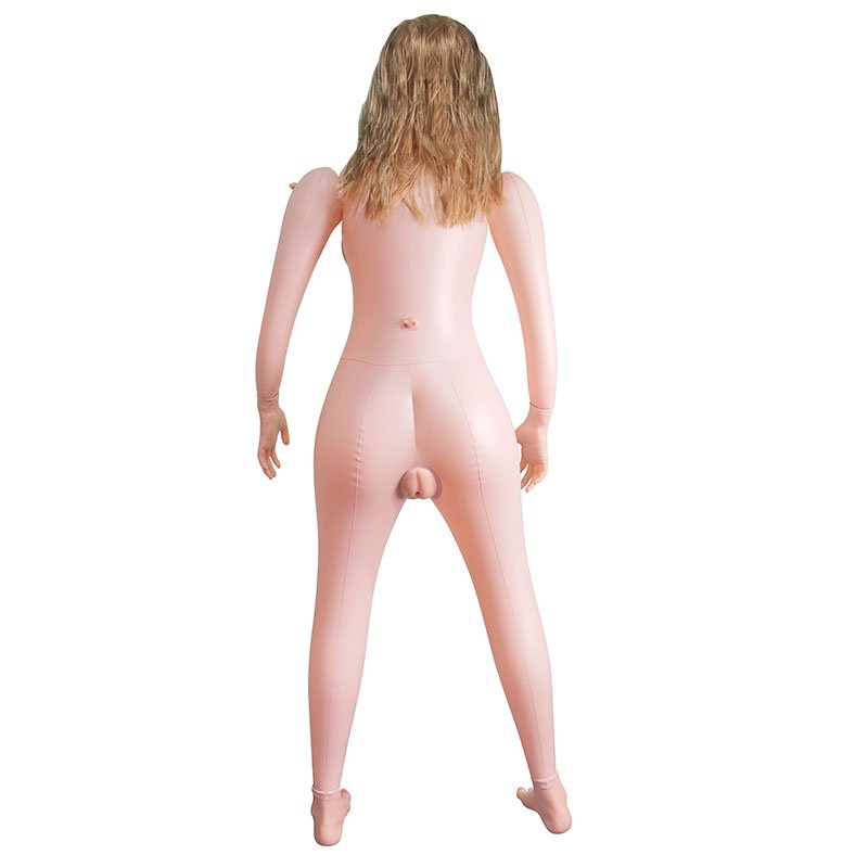 Foto do produto Boneca Inflável Rosto 3D com 2 Orifícios em Cyberskin
