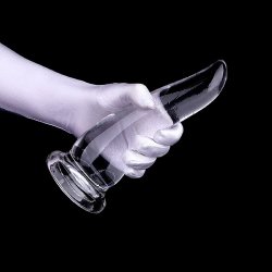 Dildo Plug Gradual Transparente 18 x 2-5cm