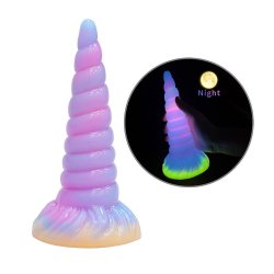 Dildo Unicórnio Fluorecente 20 x 5cm